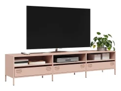 vidaxl Móvel De Tv*Móvel de TV 202x39x43,5 cm aço laminado a frio Rosa