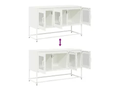 vidaxl Móvel De Tv*Móvel de TV 100,5x39x60,5 cm aço laminado a frio Branco