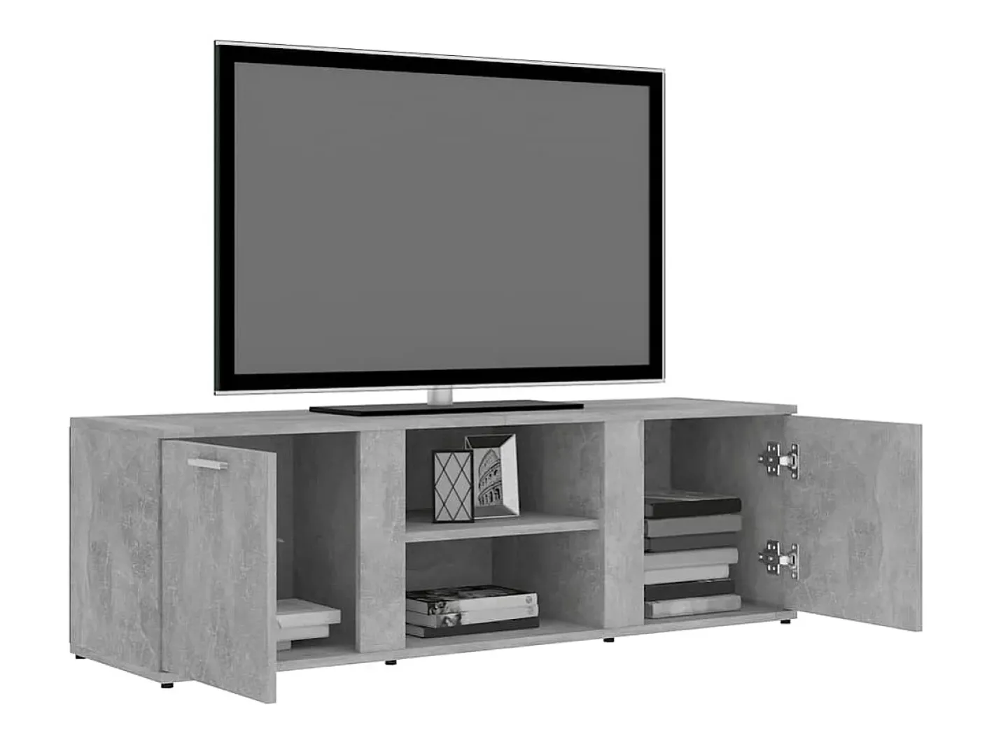 vidaxl Móvel De Tv*Móvel de TV 120x34x37 cm derivados de madeira cimento Cinzento