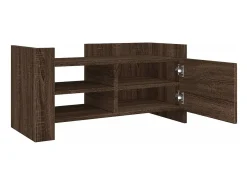 vidaxl Móvel De Tv*Móvel de TV 80x35x40 cm derivados de madeira carvalho Castanho