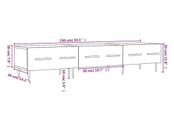 vidaxl Móvel De Tv*Móvel de TV 150x36x30 cm derivados de madeira carvalho sonoma Castanho