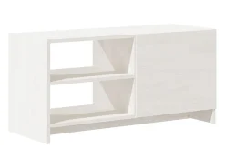 vidaxl Móvel De Tv*Móvel de TV 80x31x39 cm madeira de pinho maciça Branco