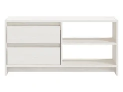 vidaxl Móvel De Tv*Móvel de TV 80x31x39 cm madeira de pinho maciça Branco