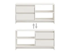 vidaxl Móvel De Tv*Móvel de TV 80x31x39 cm madeira de pinho maciça Branco