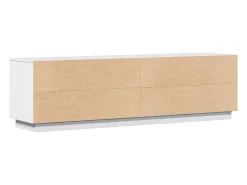 vidaxl Móvel De Tv*Móvel de TV 156x37x45 cm madeira de pinho maciça Branco