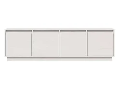vidaxl Móvel De Tv*Móvel de TV 156x37x45 cm madeira de pinho maciça Branco