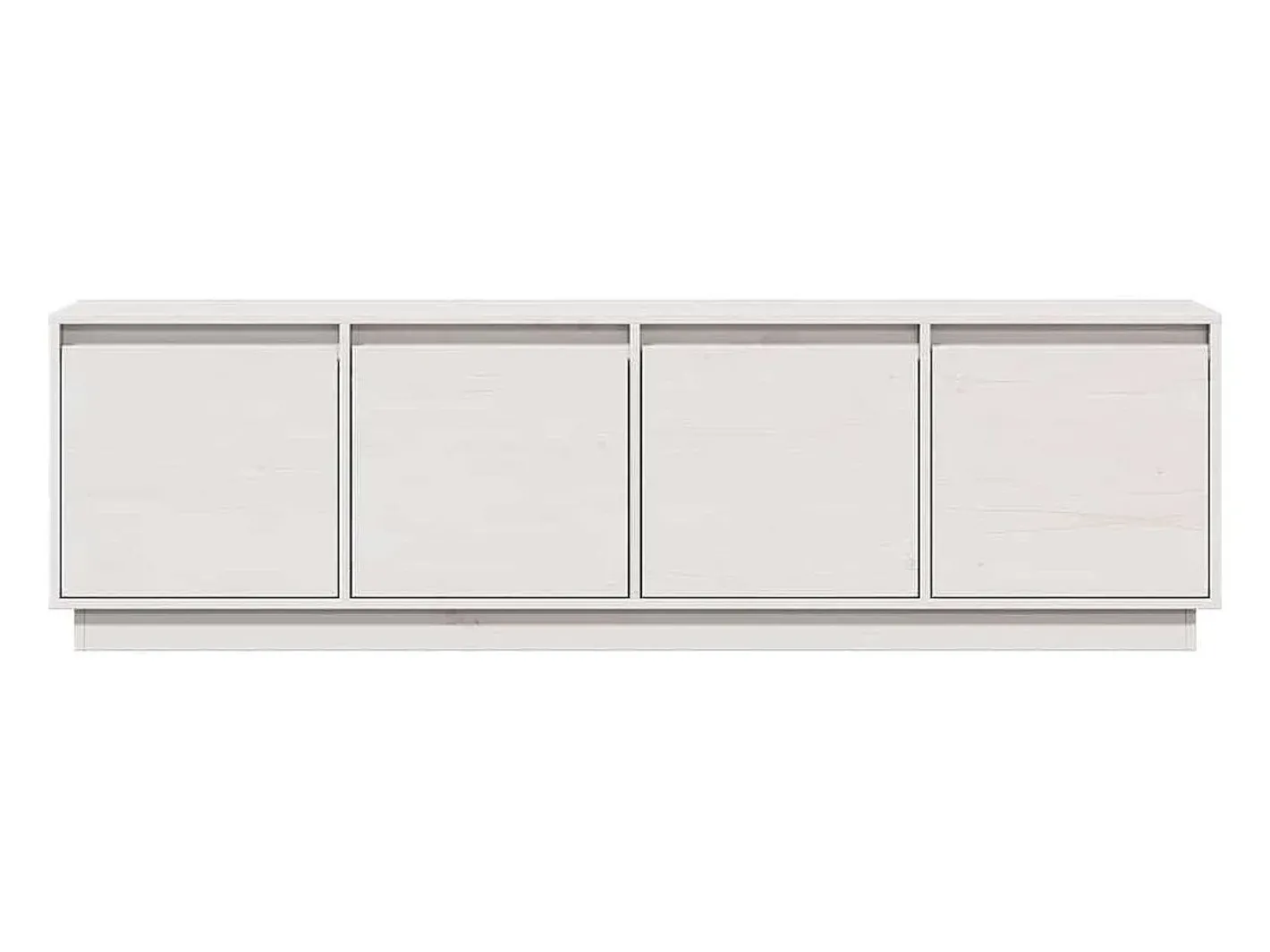 vidaxl Móvel De Tv*Móvel de TV 156x37x45 cm madeira de pinho maciça Branco