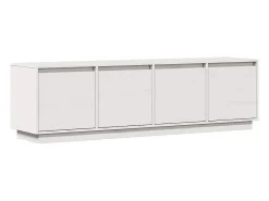 vidaxl Móvel De Tv*Móvel de TV 156x37x45 cm madeira de pinho maciça Branco