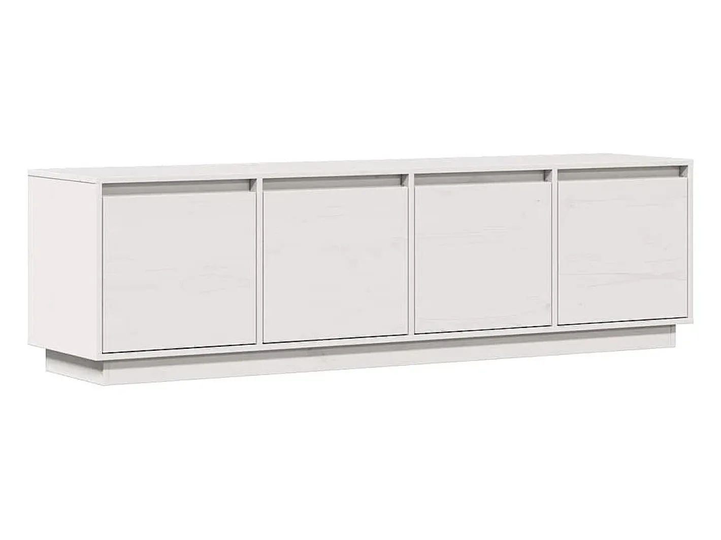 vidaxl Móvel De Tv*Móvel de TV 156x37x45 cm madeira de pinho maciça Branco