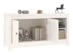 vidaxl Móvel De Tv*Móvel de TV 103x36,5x52 cm madeira de pinho maciça Branco