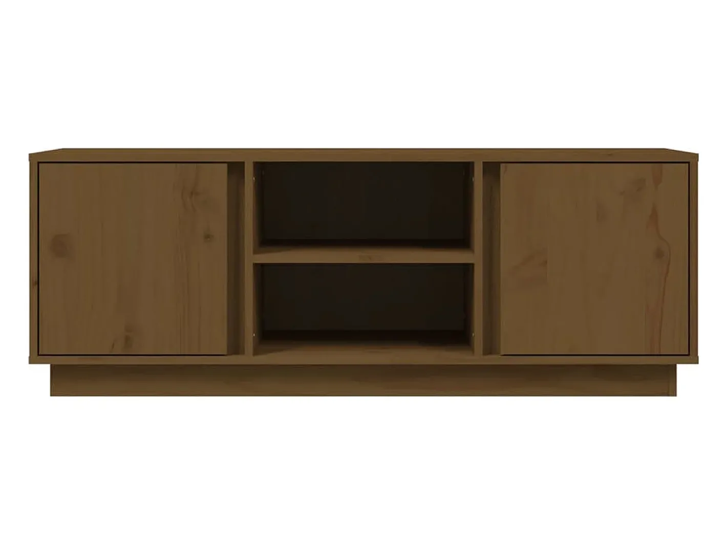 vidaxl Móvel De Tv*Móvel de TV 110x35x40,5 cm madeira de pinho maciça mel Castanho