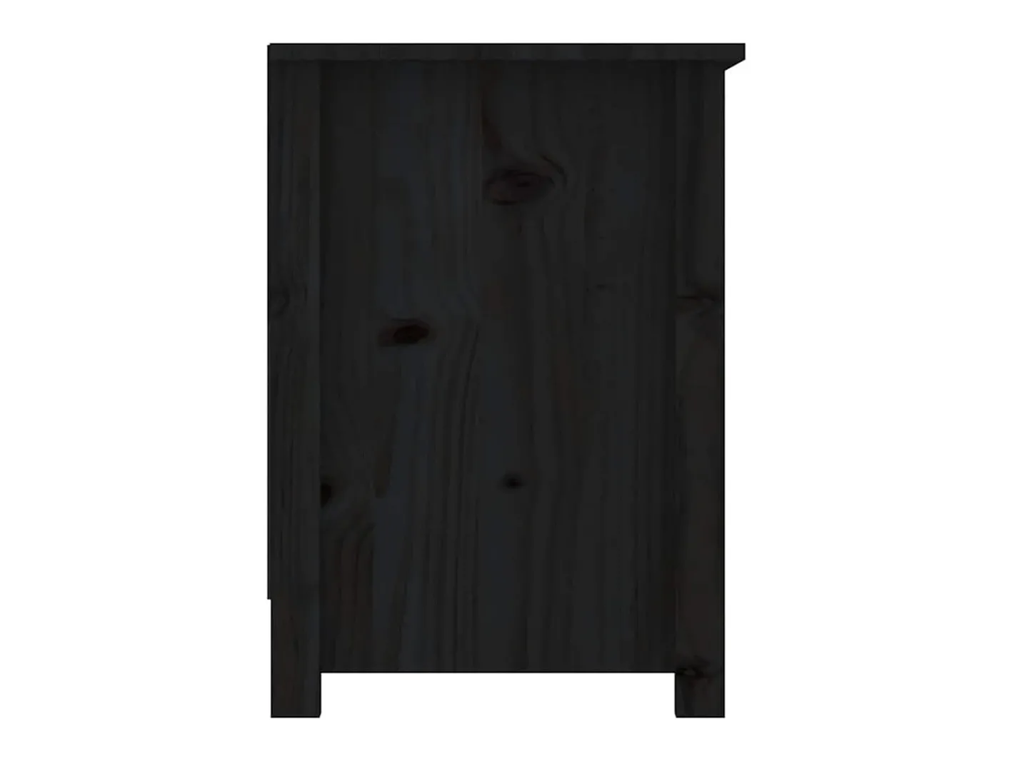 vidaxl Móvel De Tv*Móvel de TV 103x36,5x52 cm madeira de pinho maciça Preto
