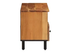 vidaxl Móvel De Tv*Móvel de TV 100x33x46 cm madeira de acácia maciça Castanho