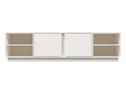 vidaxl Móvel De Tv*Móvel de TV 156x40x40 cm madeira de pinho maciça Branco