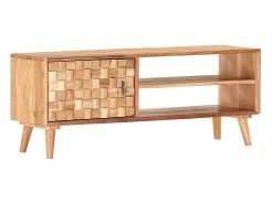 vidaxl Móvel De Tv*Móvel de TV 100x30x40 cm madeira de acácia maciça Natural claro