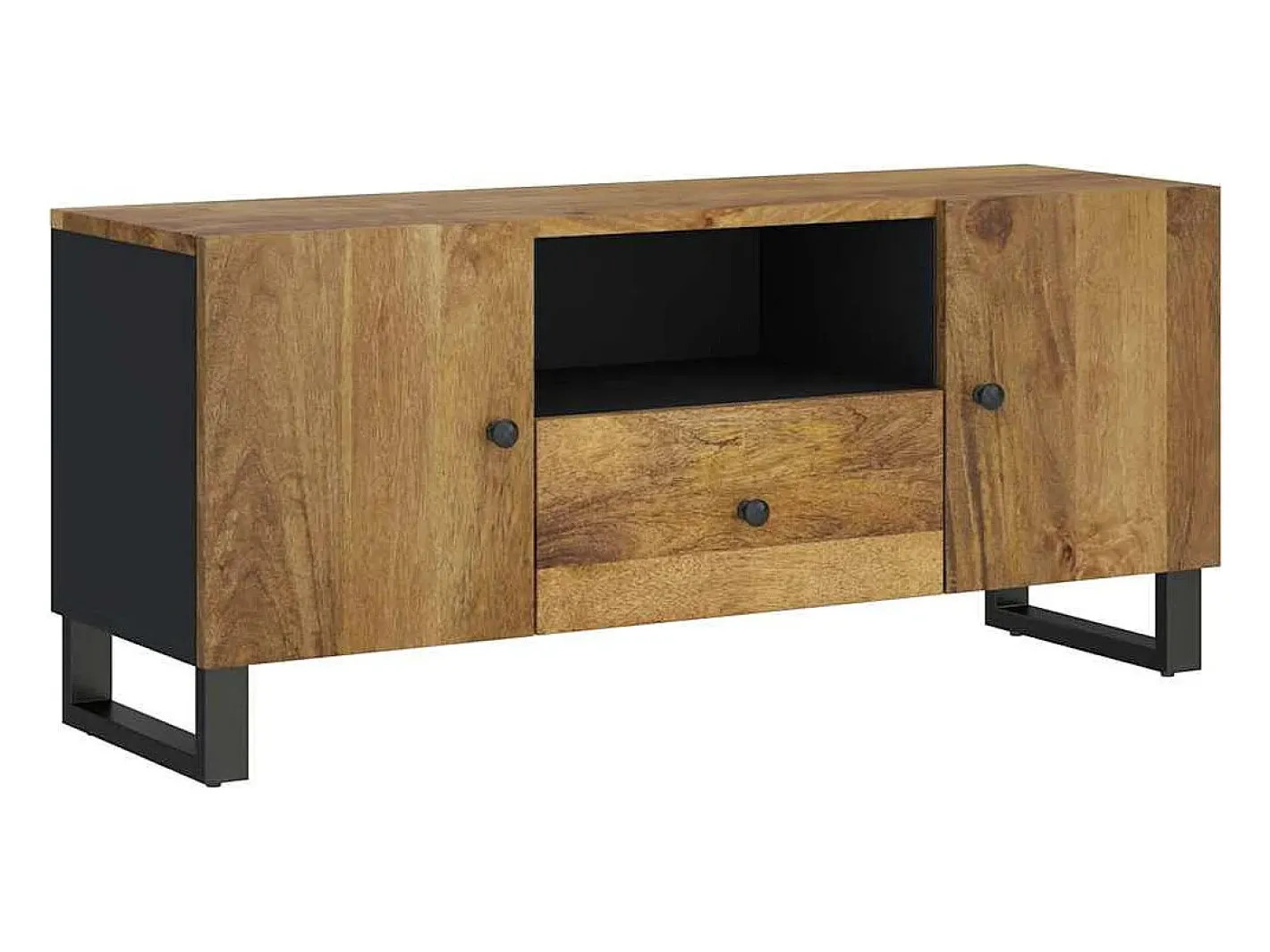 vidaxl Móvel De Tv*Móvel de TV 105x33,5x46 cm mangueira maciça/derivados madeira Castanho