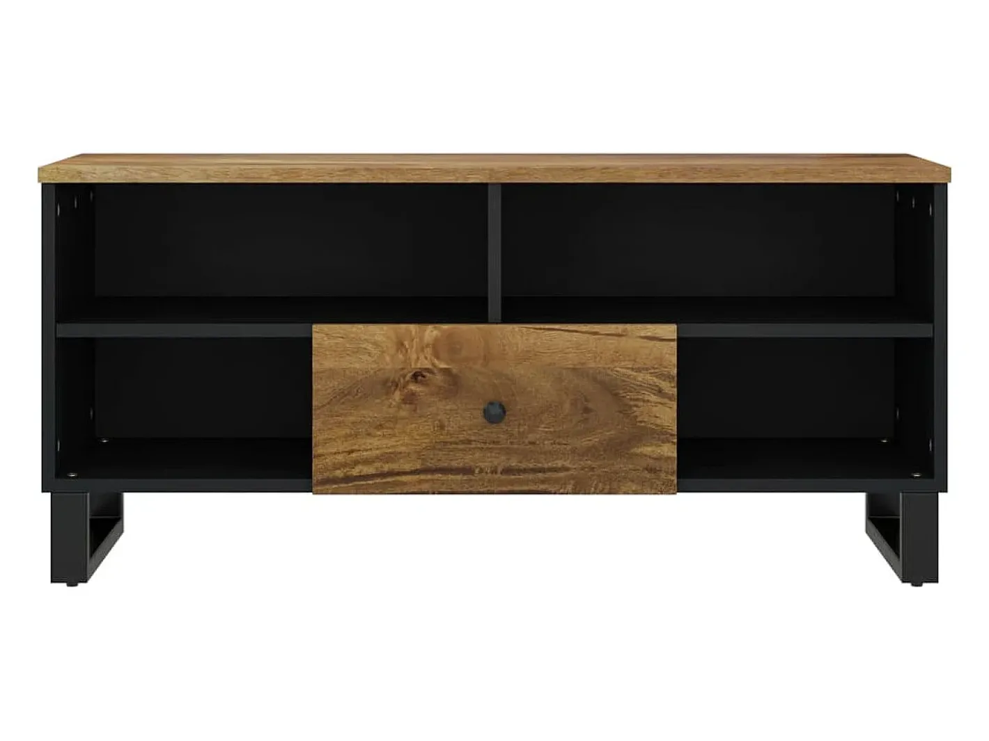 vidaxl Móvel De Tv*Móvel de TV 100x33x46 cm mangueira maciça/derivados madeira Castanho