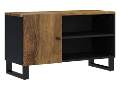 vidaxl Móvel De Tv*Móvel de TV 80x33x46 cm mangueira maciça/derivados madeira Castanho