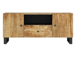 vidaxl Móvel De Tv*Móvel de TV 105x33,5x46 cm mangueira maciça/derivados madeira Castanho
