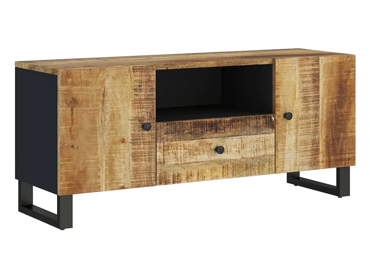vidaxl Móvel De Tv*Móvel de TV 105x33,5x46 cm mangueira maciça/derivados madeira Castanho