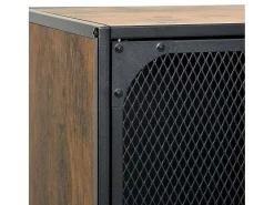 vidaxl Móvel De Tv*Móvel de TV 105x36x47 cm metal e MDF rústico Castanho