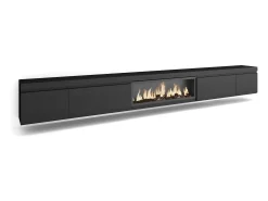 Móvel de TV, 368x35x45, Lareira eléctrica XXL, Suspensos,*Skraut Home Hot