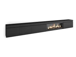 Móvel de TV, 368x35x45, Lareira eléctrica XXL,*Skraut Home Best