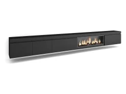 Móvel de TV, 368x35x45, Lareira eléctrica XXL, Suspensos,^Skraut Home Best