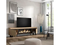 Skraut Home Móvel De Tv*Móvel de TV, 208x35x57cm, Para televisores até 80