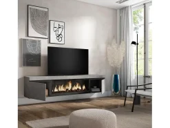 Outlet Móvel de TV, 208x35x45cm, Para televisores até 80