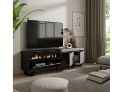 Skraut Home Móvel De Tv*Móvel de TV, 200x35x57cm, Para televisores até 80