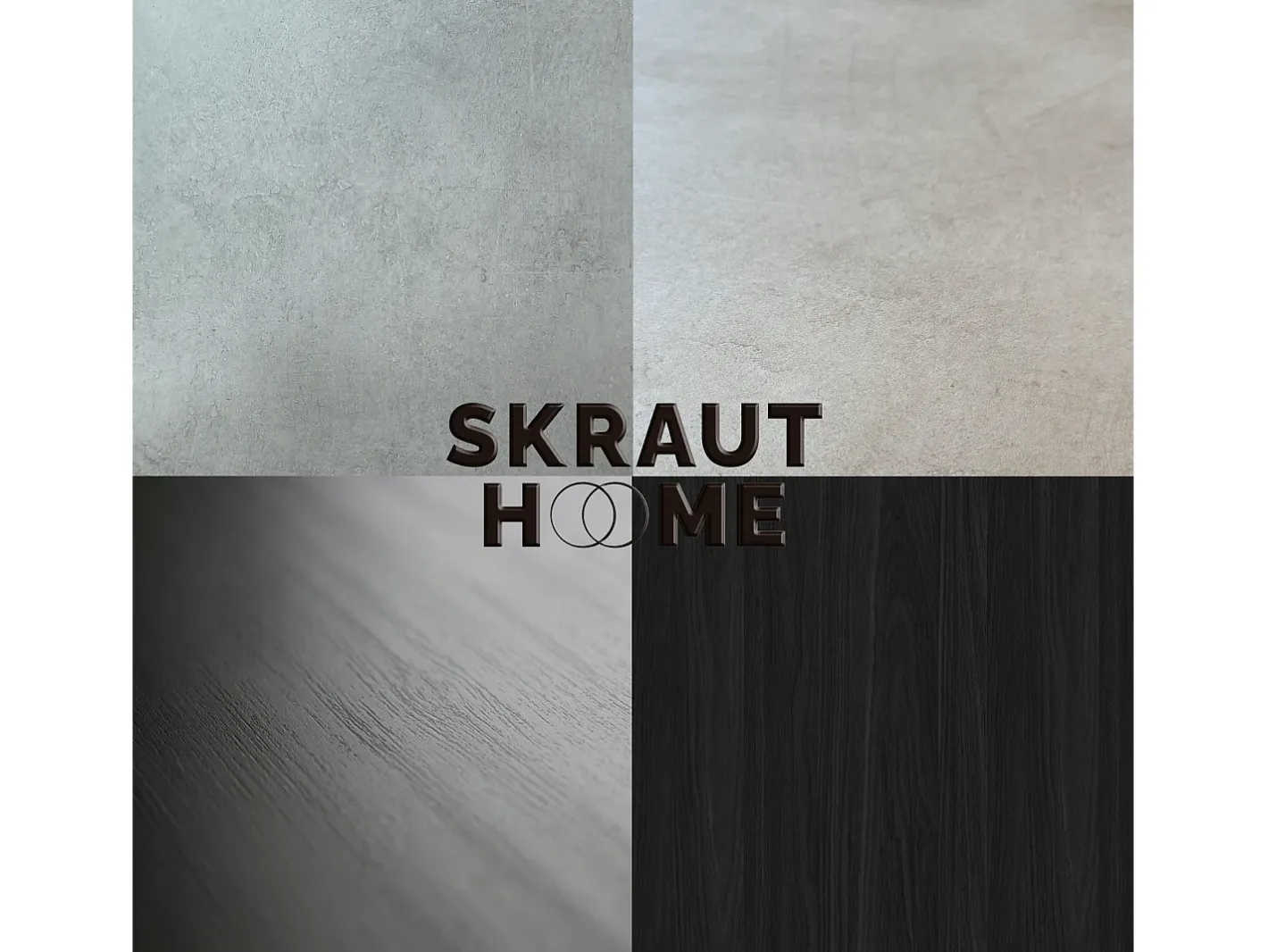 Skraut Home Móvel De Tv*Móvel de TV, 200x35x45cm, Para televisores até 80", Estante para TV, Cimento Cinzento