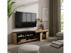 New Móvel de TV, 200x35x45cm, Para televisores até 80