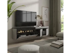 Móvel de TV, 200x35x45cm, Para televisores até 80