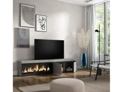 Skraut Home Móvel De Tv*Móvel de TV, 208x35x45cm, Para televisores até 80
