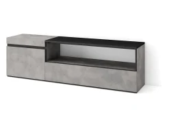Móvel de TV, 150x35x45cm, Para televisores até 65", Estante para TV, Cimento^Skraut Home Sale