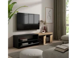 Skraut Home Móvel De Tv*Móvel de TV, 200x35x45cm, Para televisores até 80
