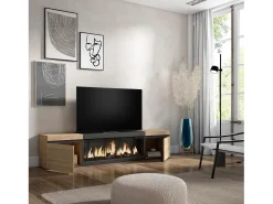 Móvel de TV, 208x35x45cm, Para televisores até 80