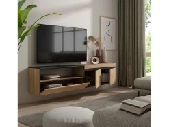 New Móvel de TV, 200x35x45cm, Para televisores até 80