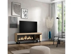 New Móvel de TV, 158x35x57cm, Para televisores até 65