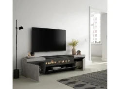 Skraut Home Móvel De Tv*Móvel de TV, 200x35x45cm, Para televisores até 80