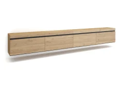 Skraut Home Móvel De Tv*Móvel de TV, 320x35x45cm, TV de grande formato, Suspensos, Carvalho Natural claro