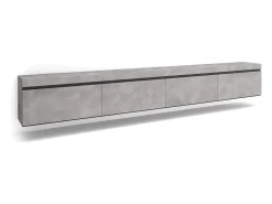 Móvel de TV, 320x35x45cm, TV de grande formato, Suspensos, Cimento^Skraut Home Sale