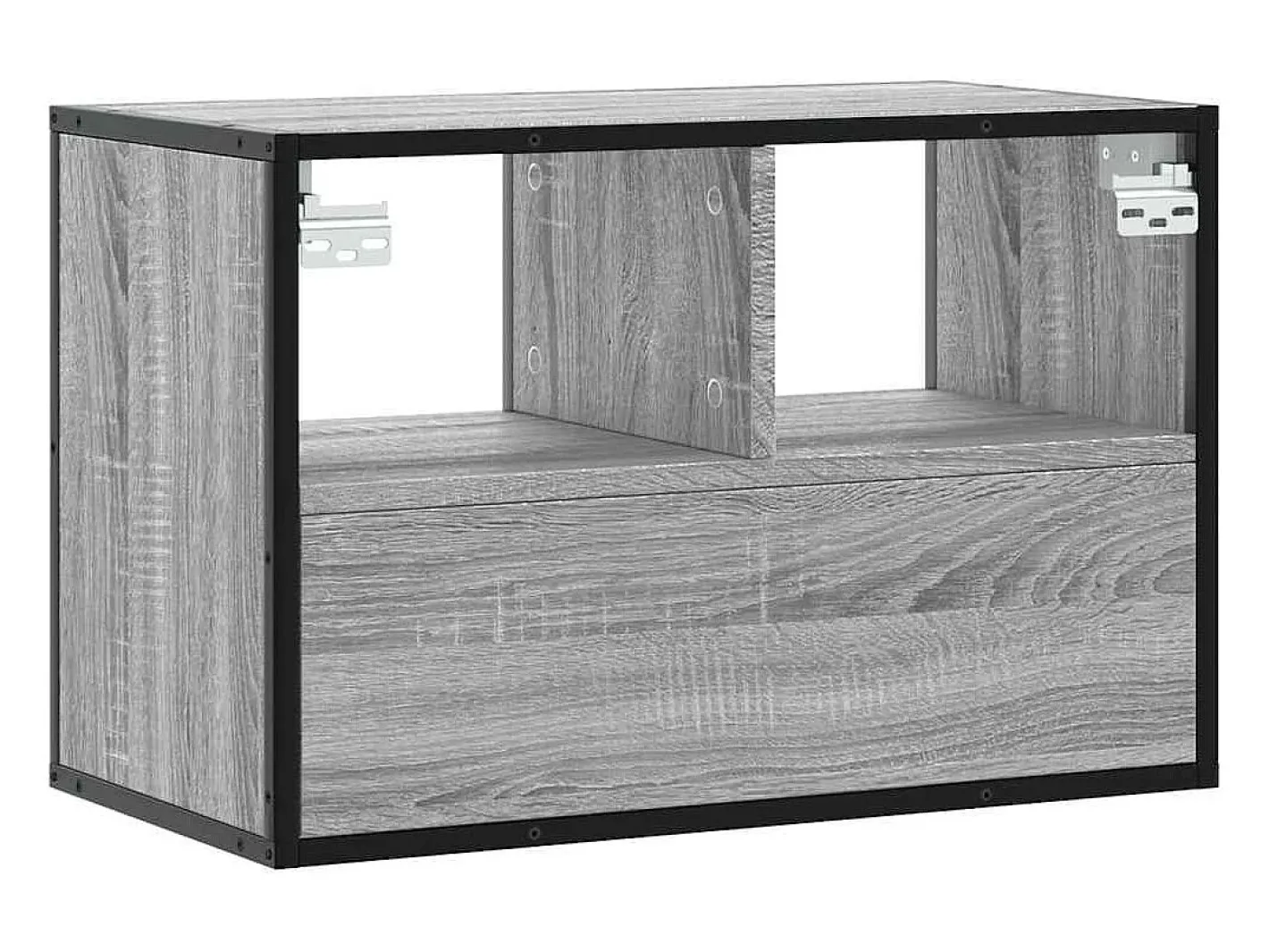vidaxl Móvel De Tv*Móvel p/ TV 60x31x39,5 cm deriv. madeira/metal sonoma Cinzento