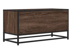 vidaxl Móvel De Tv*Móvel p/ TV 80x34,5x40cm deriv. madeira/metal carvalho Castanho