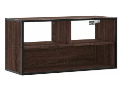 vidaxl Móvel De Tv*Móvel p/ TV 80x31x39,5cm deriv. madeira/metal carvalho Castanho