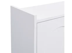 Móvel para sapatos moderno 63x24x120 cm - 3 níveis de armazenamento - Pés de metal - MDF -^ModernLuxe Clearance