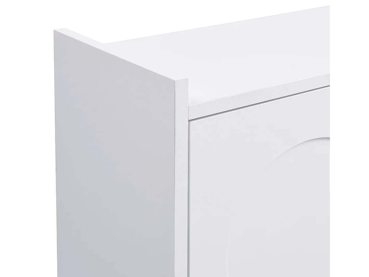 Móvel para sapatos moderno 63x24x120 cm - 3 níveis de armazenamento - Pés de metal - MDF -^ModernLuxe Clearance