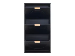 Móvel para sapatos moderno 60x24x114 cm - com 3 portas basculantes -*ModernLuxe New