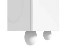 Móvel para TV 180×40×42 cm - 2 gavetas e 4 portas - pés em madeira maciça - painel de partículas -*ModernLuxe Outlet